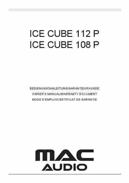 MAC AUDIO ICE CUBE 112 P-page_pdf